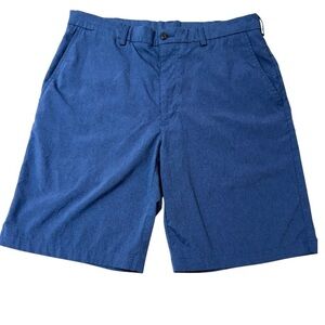 PGA Tour Men Shorts Stretch Flat Front Comfort Fit Moisture Wicking Blue Size 34